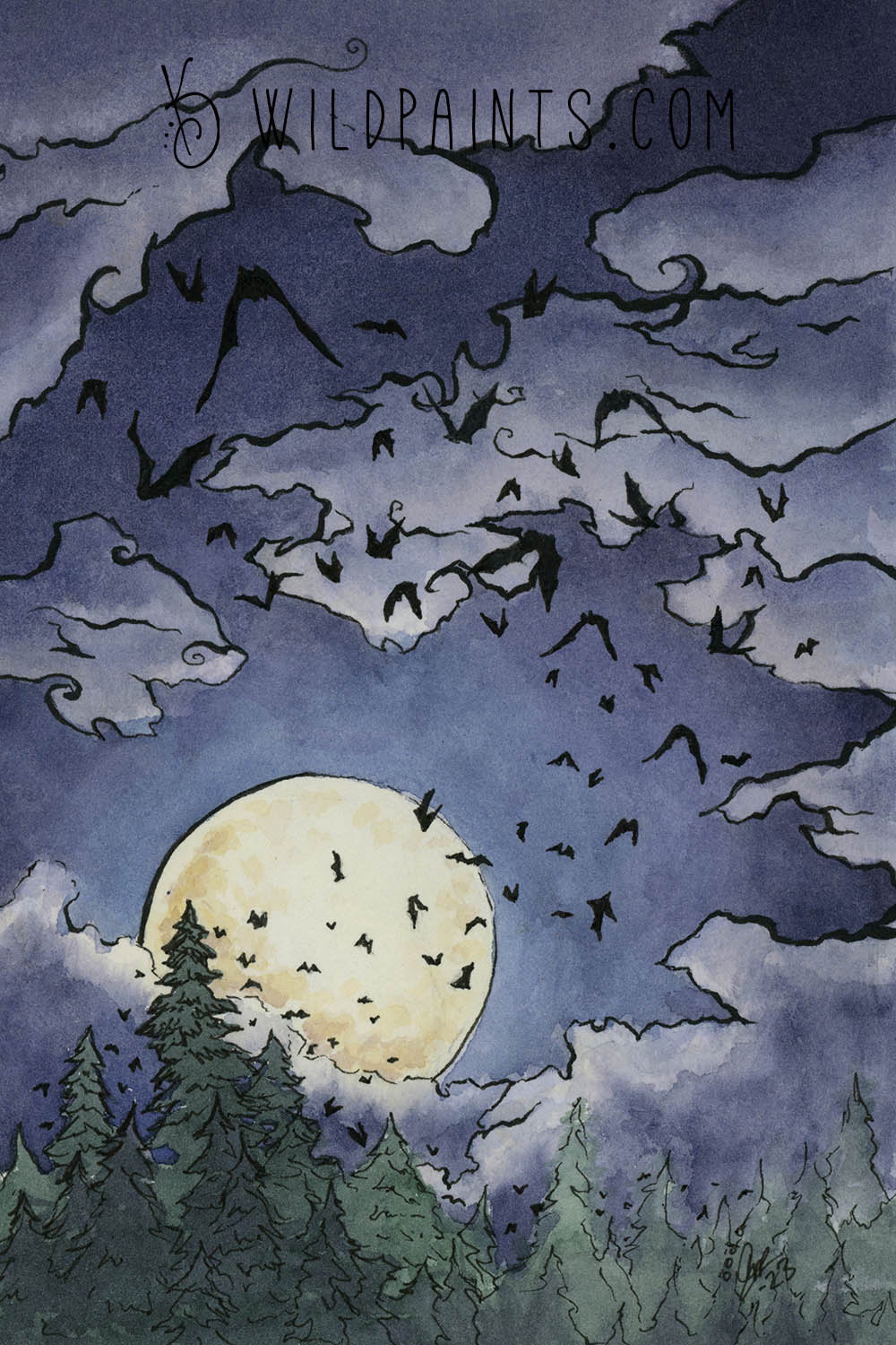 Bats - Greeting Card