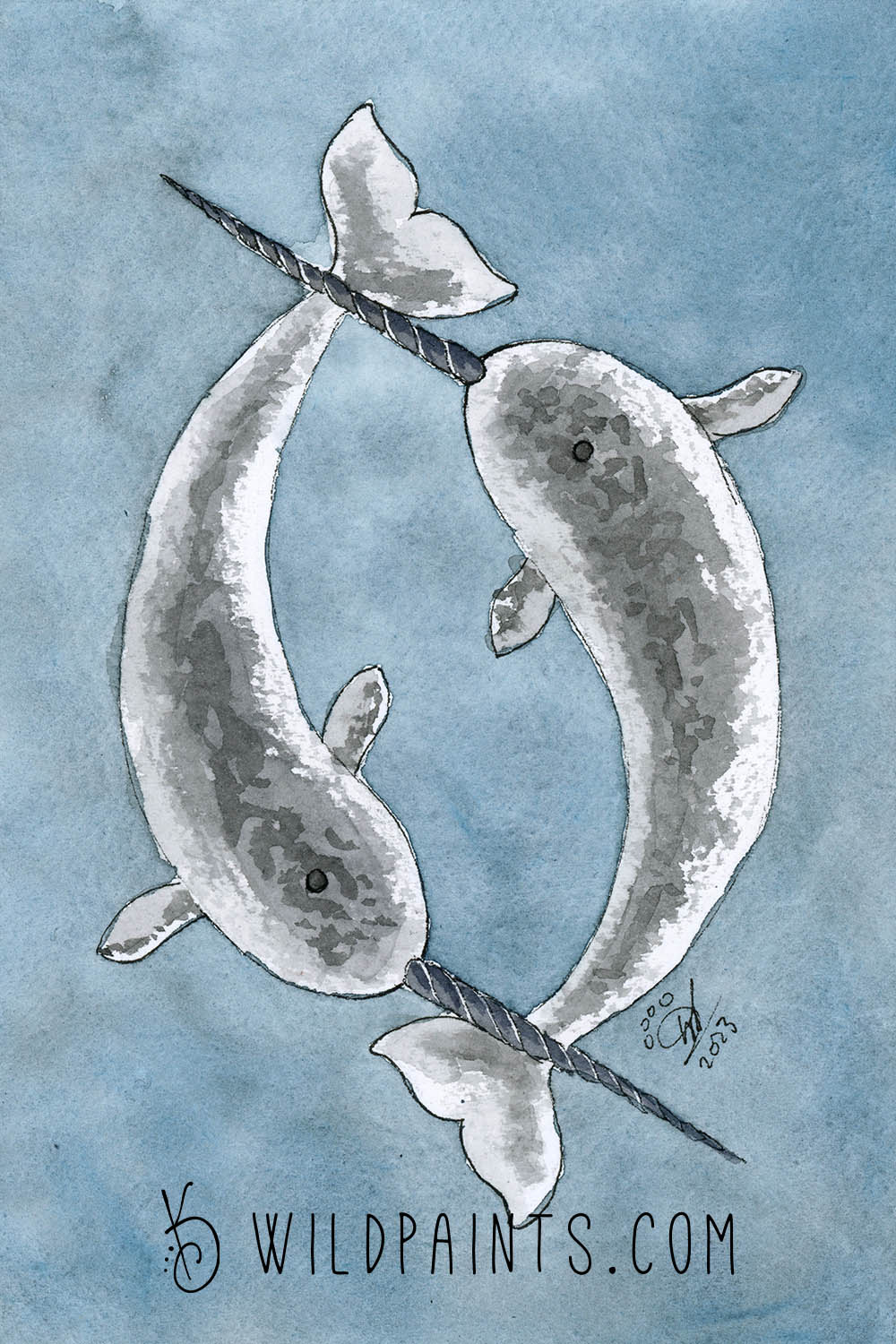 Narwhal - Greeting Card