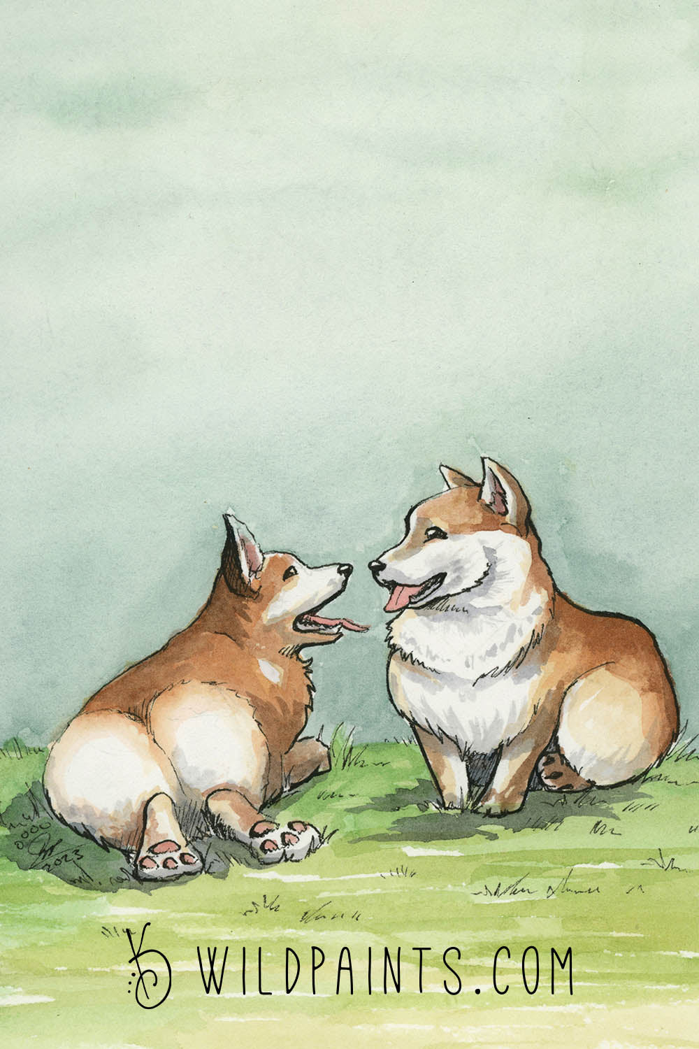 Corgis - Greeting Card
