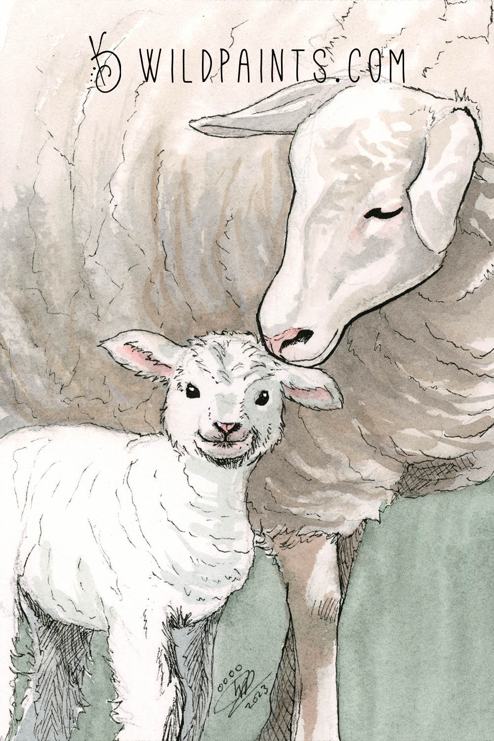 Lamb - Greeting Card