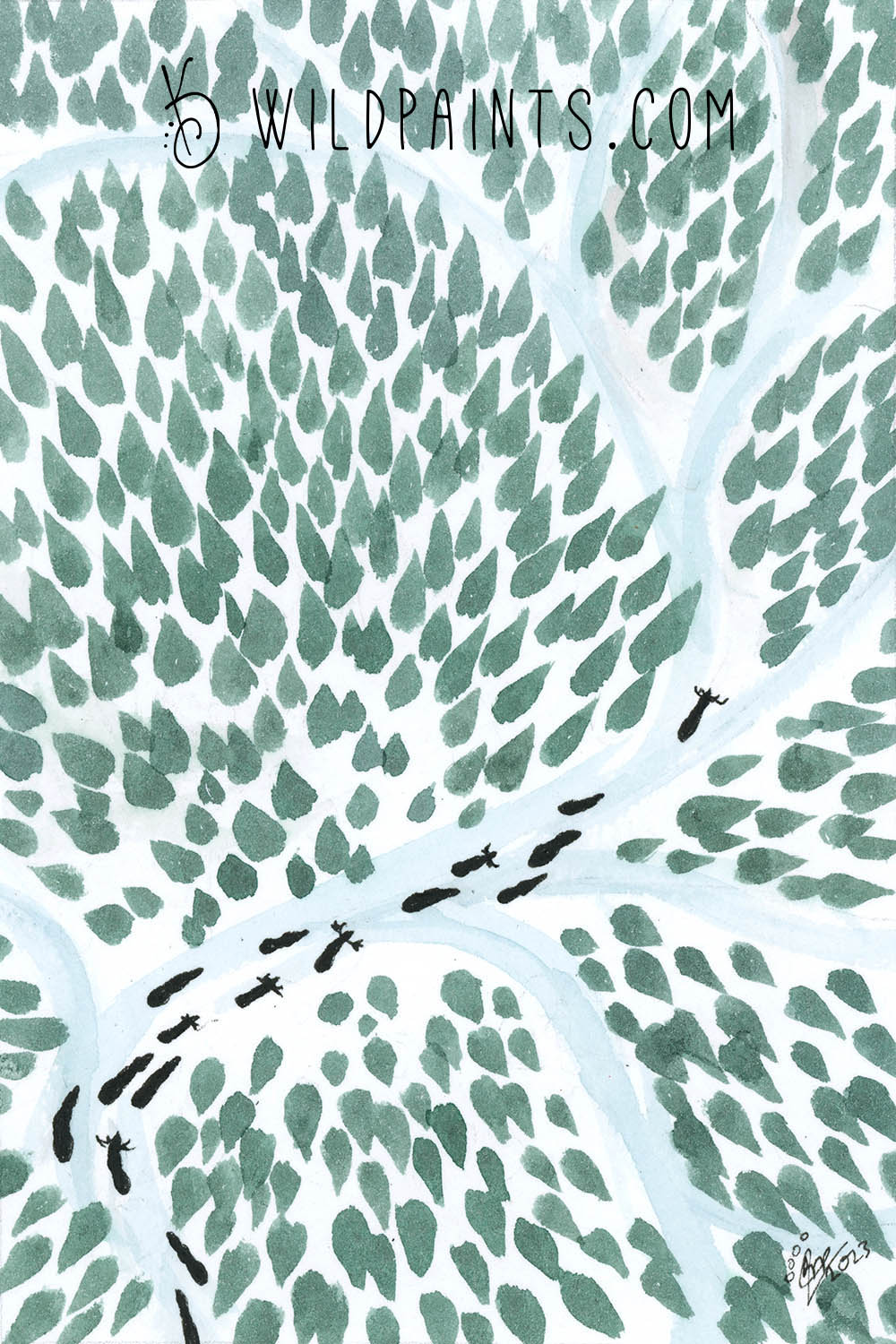 Caribou - Greeting Card