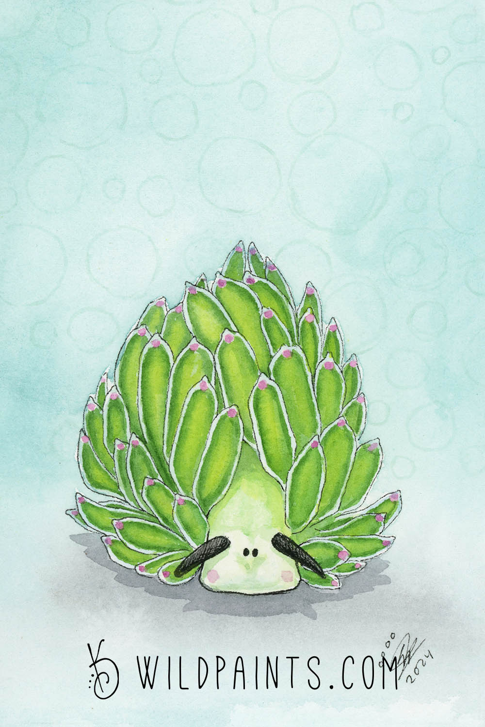 Leaf Sheep Sea Slug - Greeting Card
