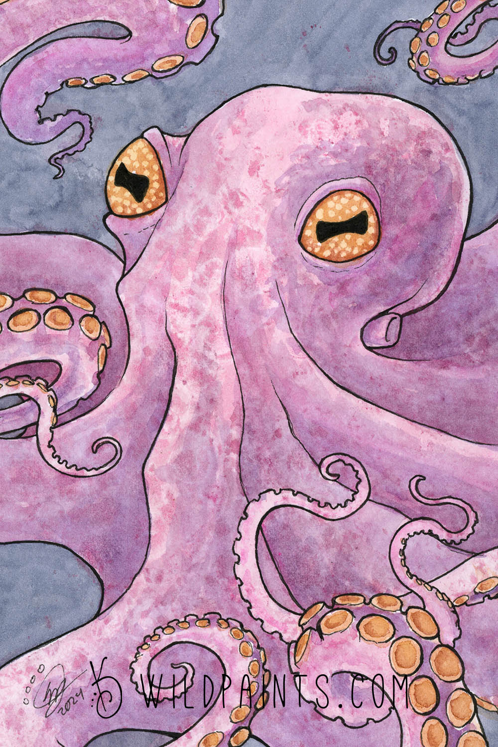 Octopus - Greeting Card