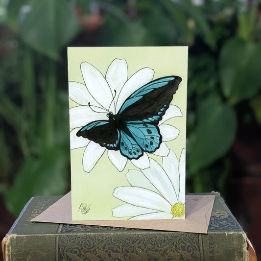 Blue Cairn's Birdwing Butterfly - Greeting Card