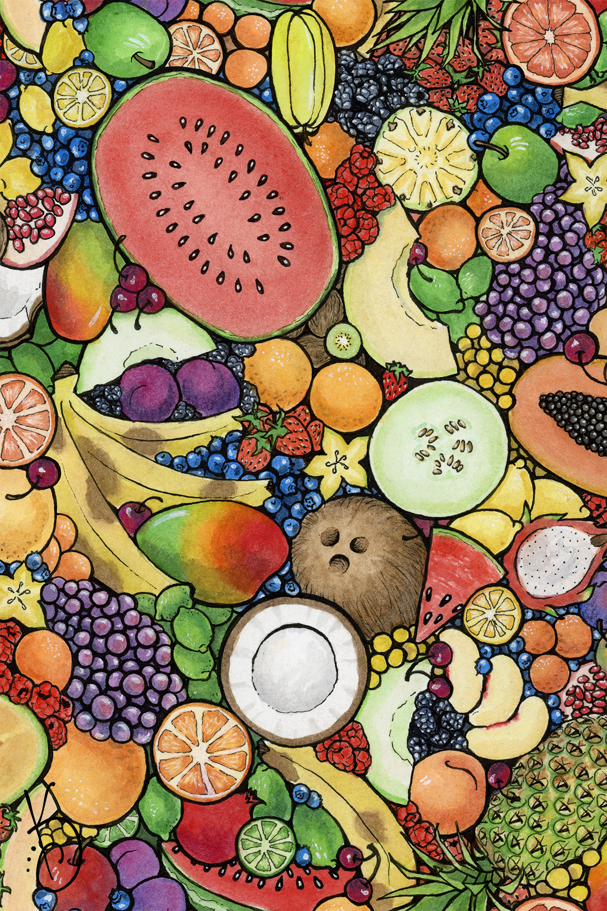 Fruit Bounty - Art Print