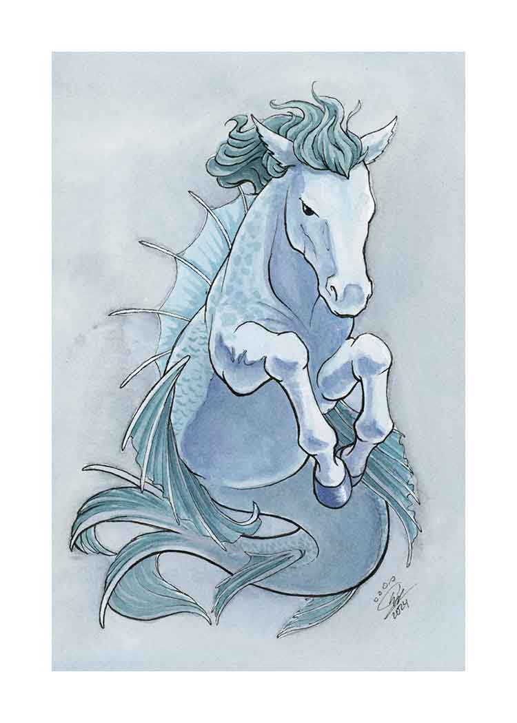 Hippocampus - Art Print