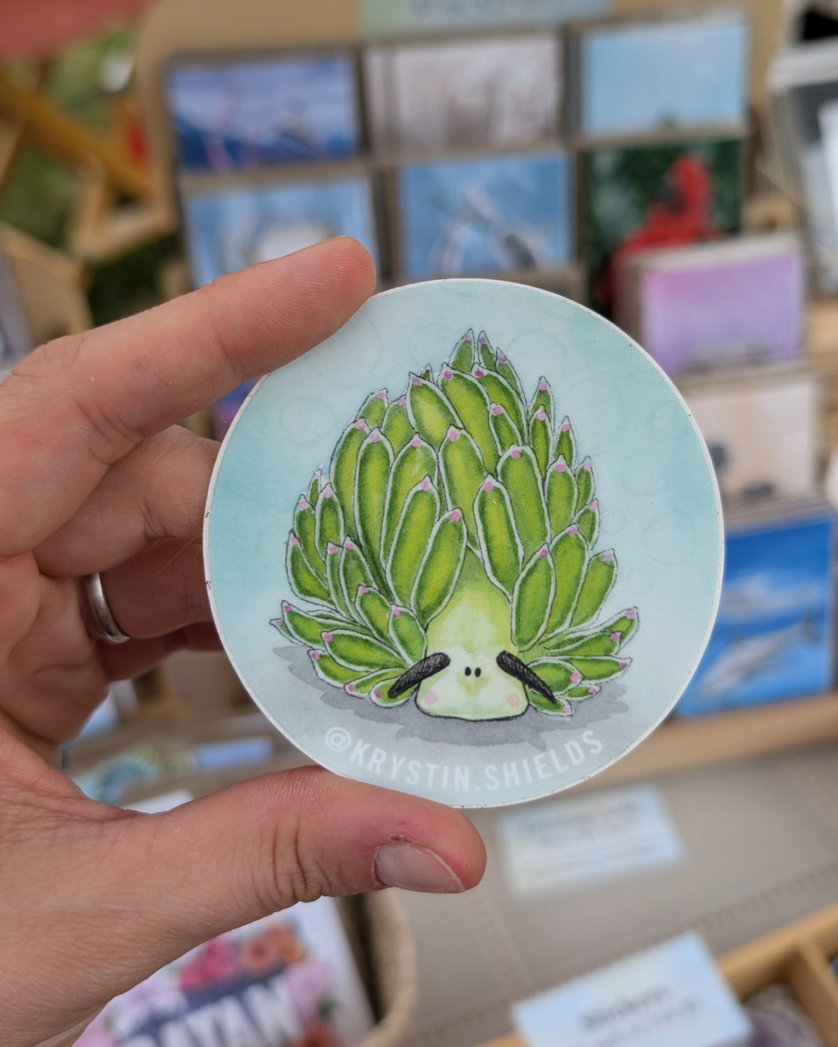 Leaf Sheep Sea Slug Sticker