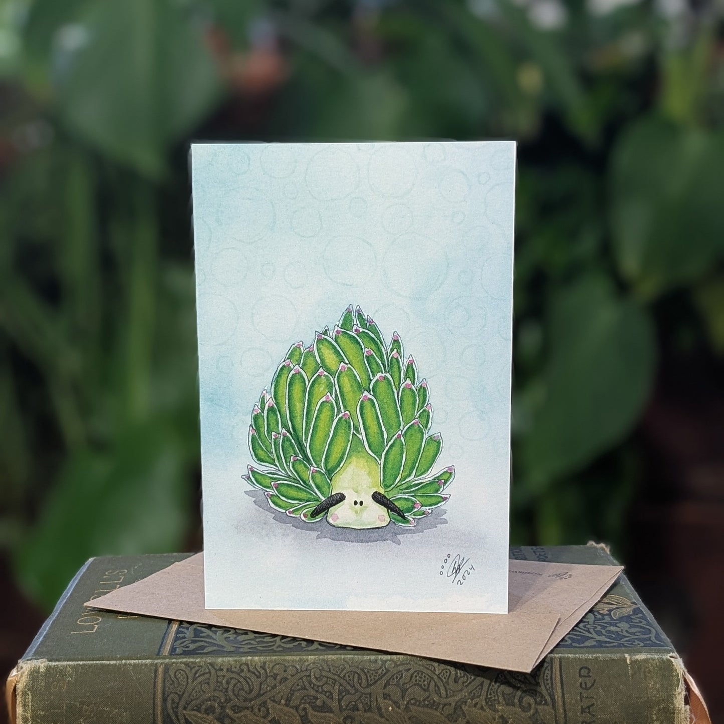 Leaf Sheep Sea Slug - Greeting Card