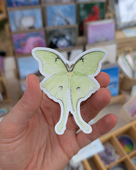 Luna Moth Sticker