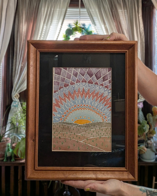 Sunset in the Desert