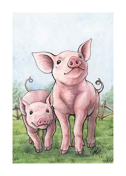 Piglets - Art Print