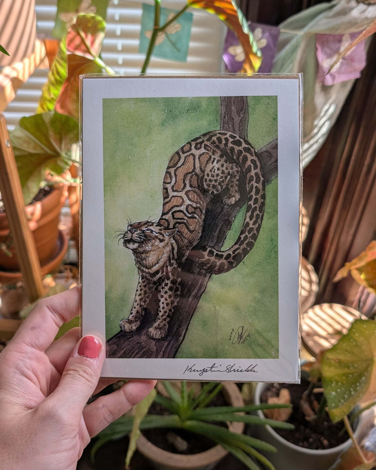 Marbled Cat - Art Print