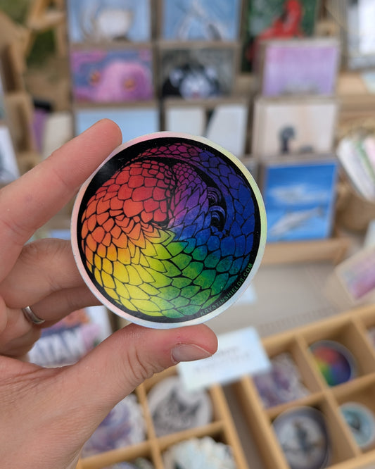 Rainbow Pangolin Sticker